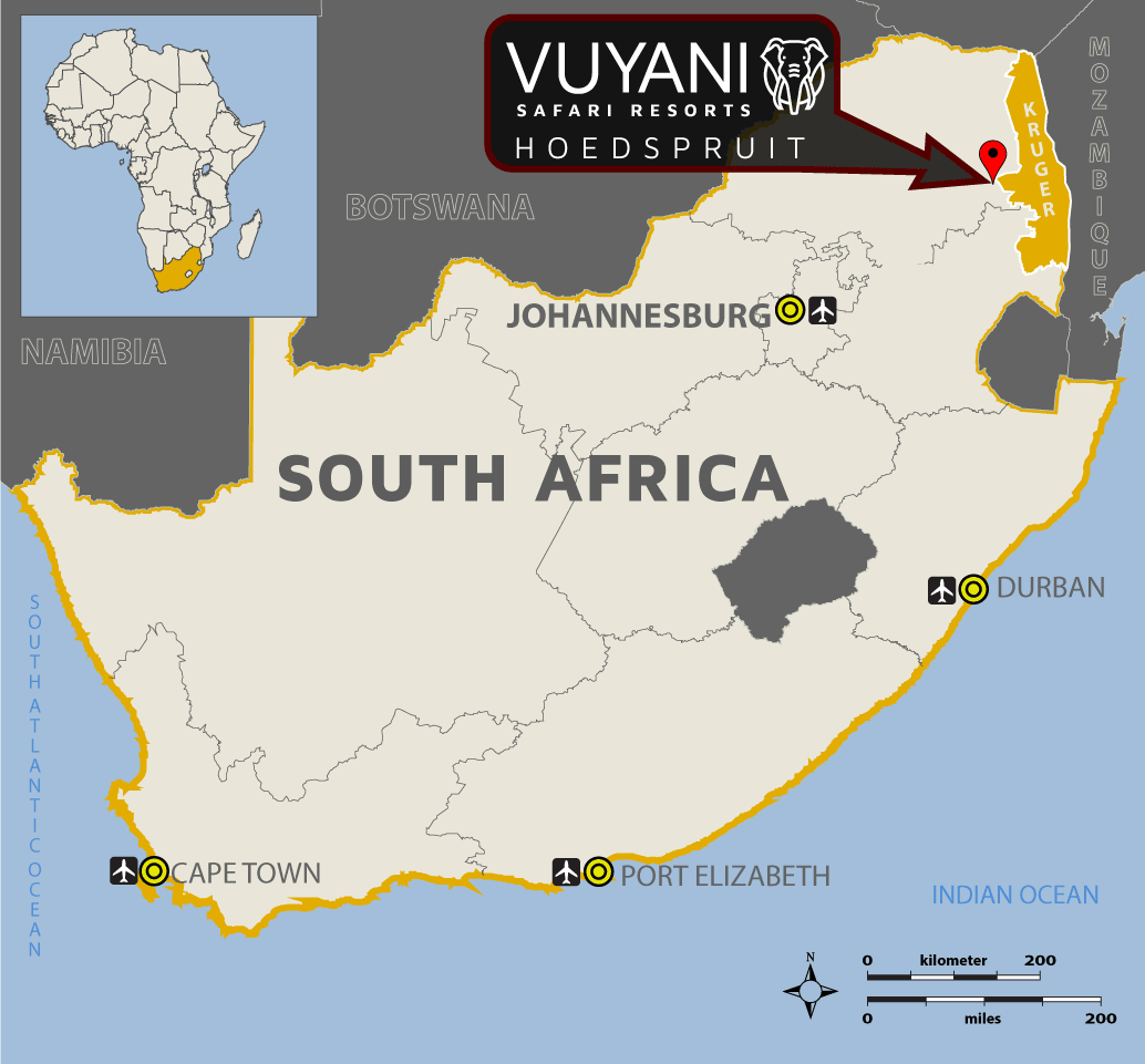 Vuyani Safari Resorts Location